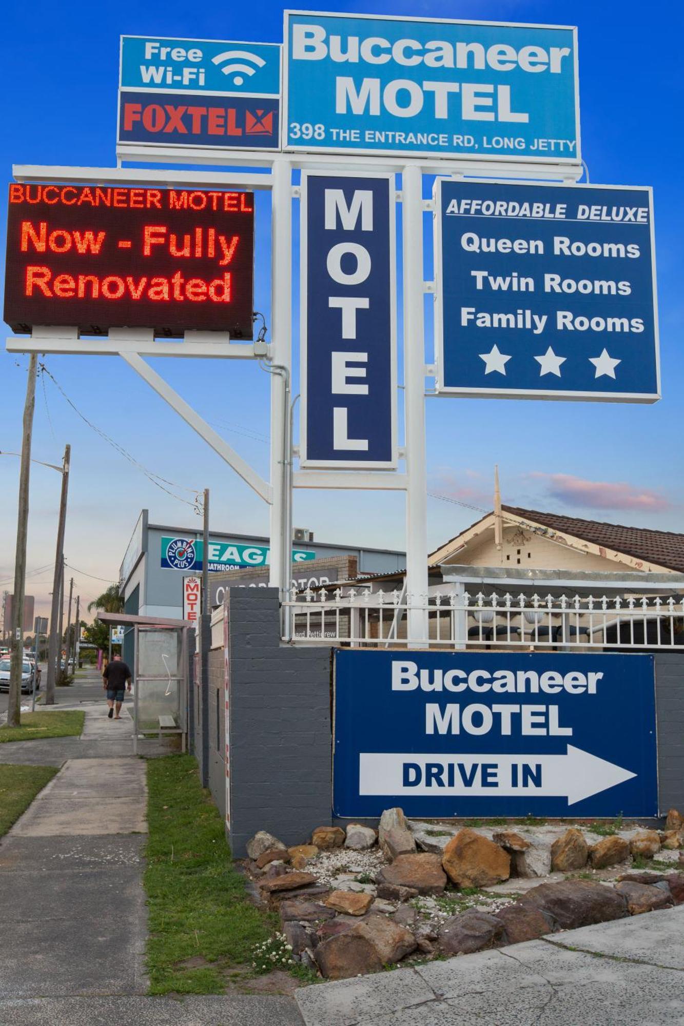Buccaneer Motel Entrance Exterior foto